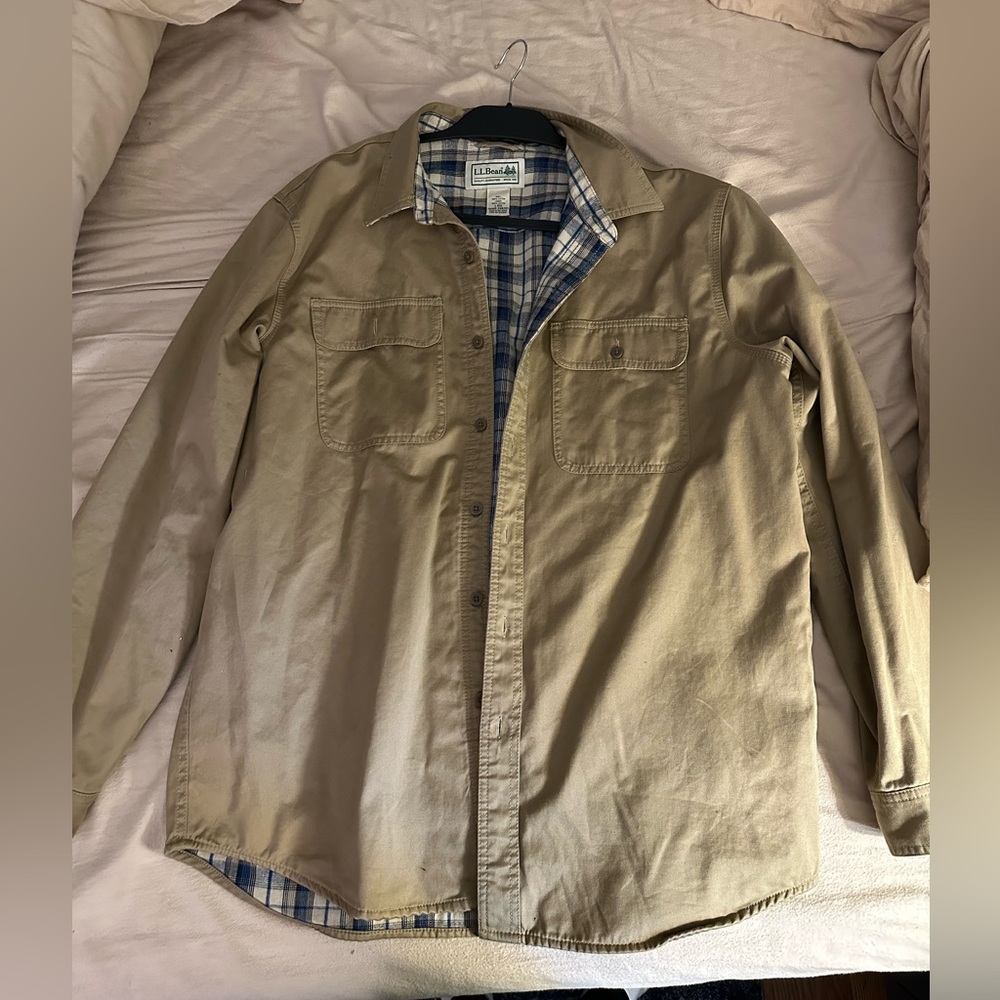 L.L.Bean Flannel-Lined Hurricane Shirt